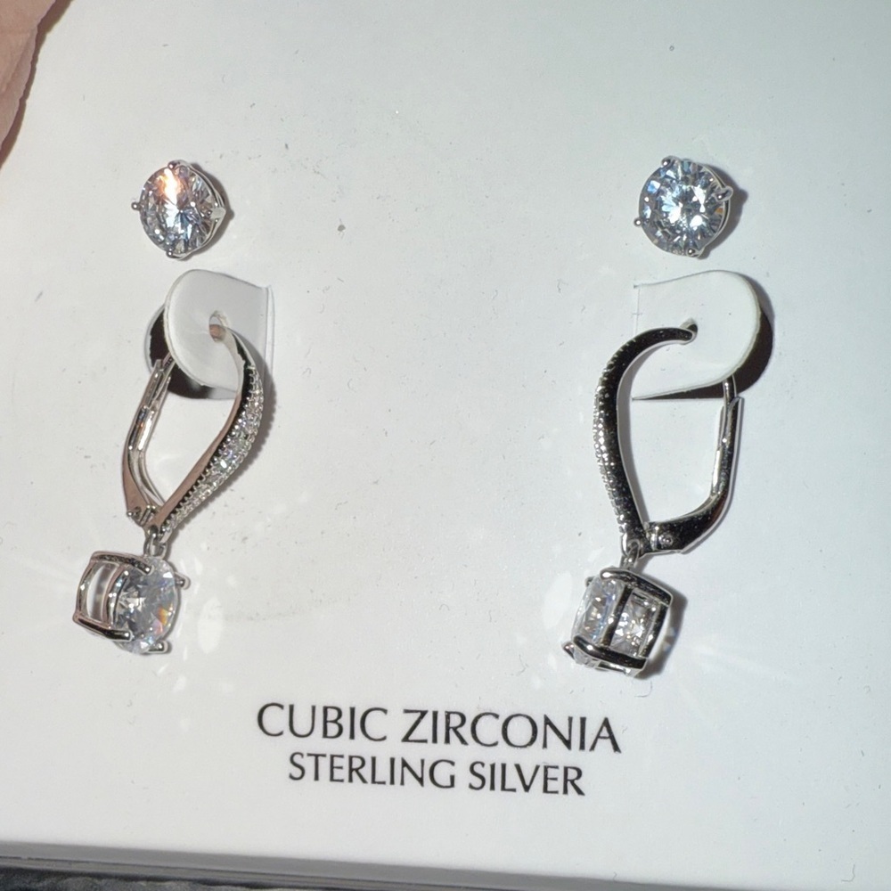 Giani Bernini Silver Cubic Zirconia Earrings